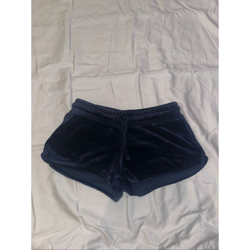 S. Wear size XS navy blue velvet shorts